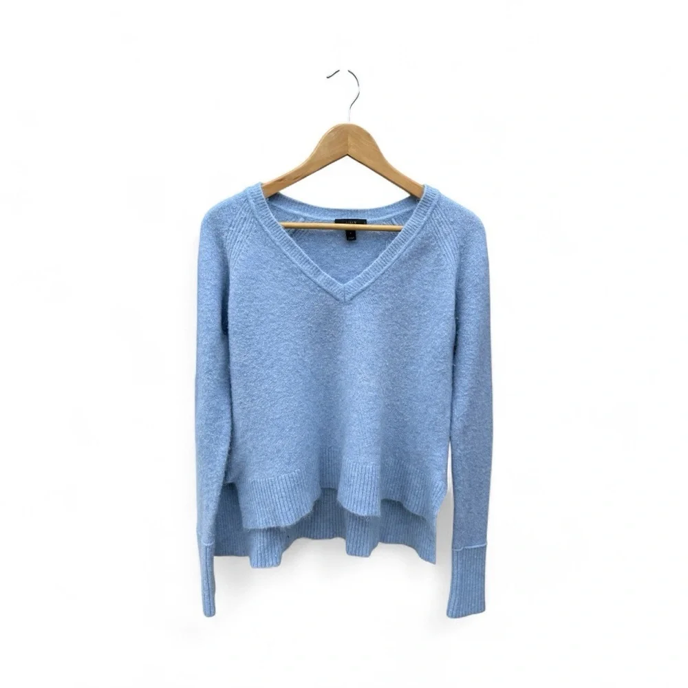 J. Crew Light Blue V-Neck Sweater